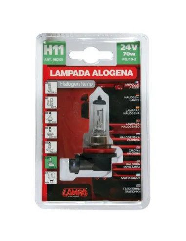Lampara Halogena 24V H11 70W Pgj19-2 (1 Pieza)