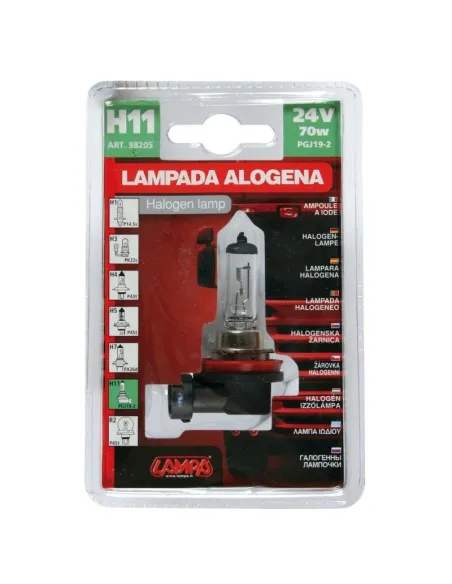Lampara Halogena 24V H11 70W Pgj19-2 (1 Pieza)