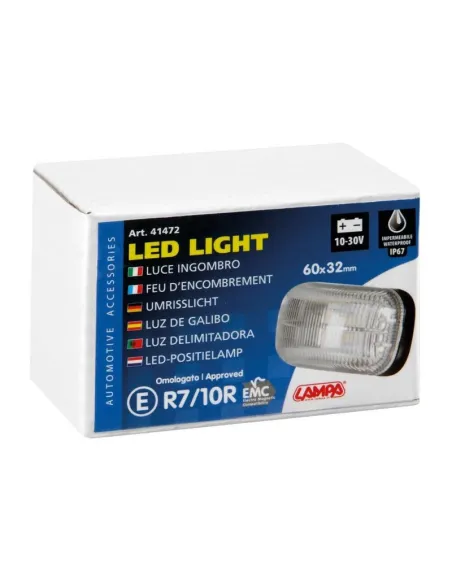 Luz De Galibo Montaje En Superficie 4 Led 10/30V Blanco