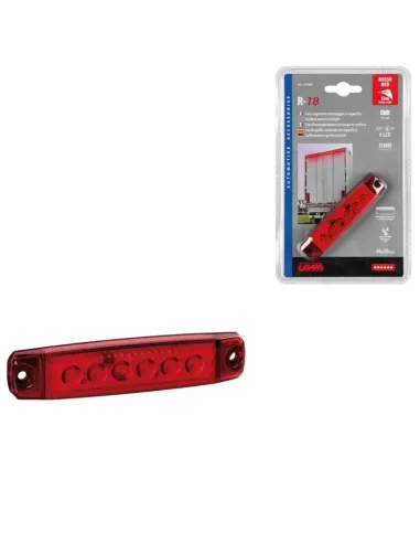 Luz De Galibo 6 Led Con 12/24 V Rojo