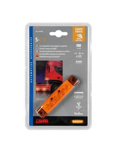 Luz Galibo 6  Led Con 12/24 V Naranja