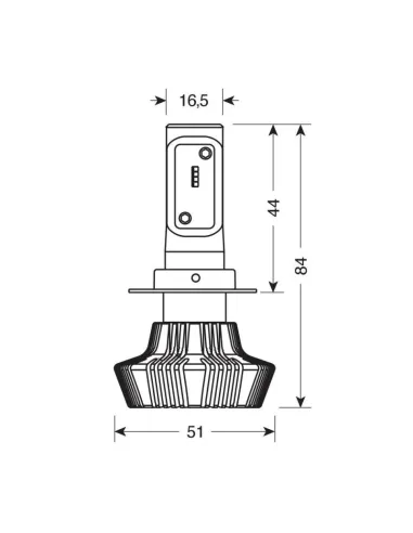 Lampara Led 10 - 30V-(H7)-25W - 1 Pz - D/Blister