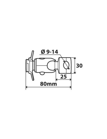 Fijacion Para Funda Opti-Line Con Abrazadera 9-14 Mm
