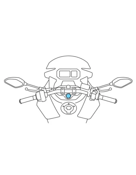 Fijacion Opti-Line Para Tubo De Direccion De Moto 15-20,5 Mm