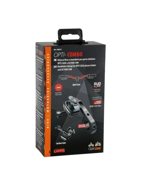 Fijacion Fija Opti-Line Para Manillar Con Soporte Para Action Cam