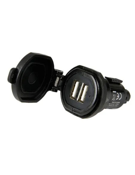 Cargador De Bateria  Din 2 Usb 12/32V 2700Ma (Carga Rapida)