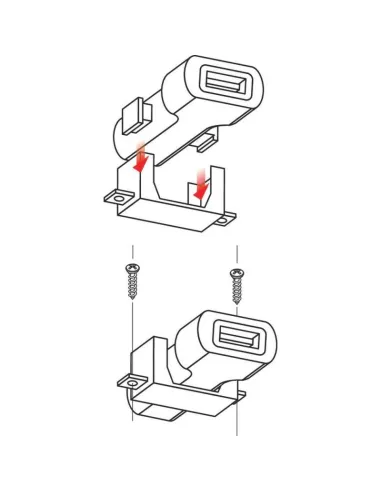 Cargador Usb 12/24V 2400 Ma Con Fijacion Con...