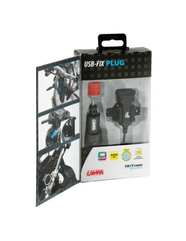 Cargador Usb 12/24V 2400 Ma Con Fijacion Con...