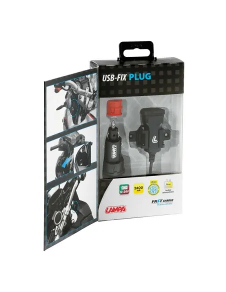 Cargador Usb 12/24V 2400 Ma Con Fijacion Con Tornillo