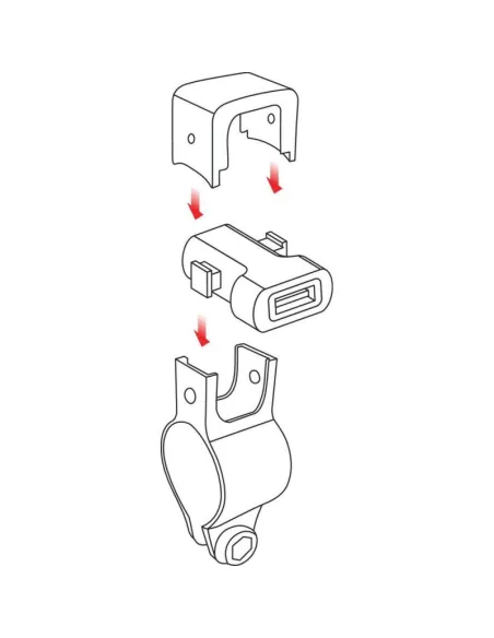 Cargador Usb 12/24V 3000Ma Con Fijacion En Manillar
