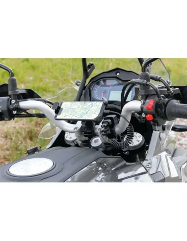 Cable En Espiral Usb/Micro Usb 100Cm Negro