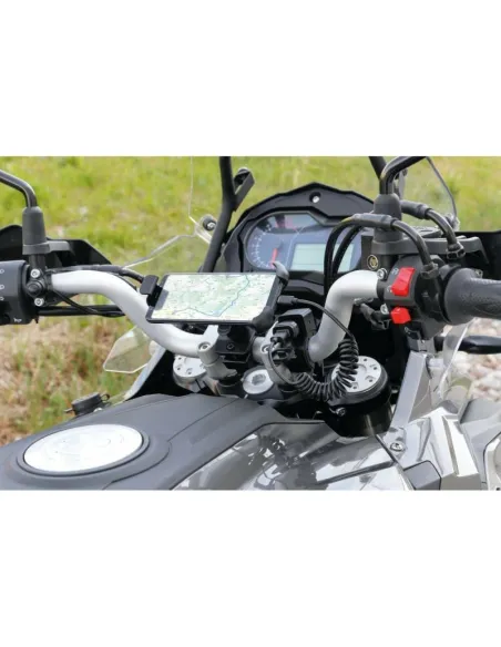 Cable En Espiral Usb/Micro Usb 100Cm Negro