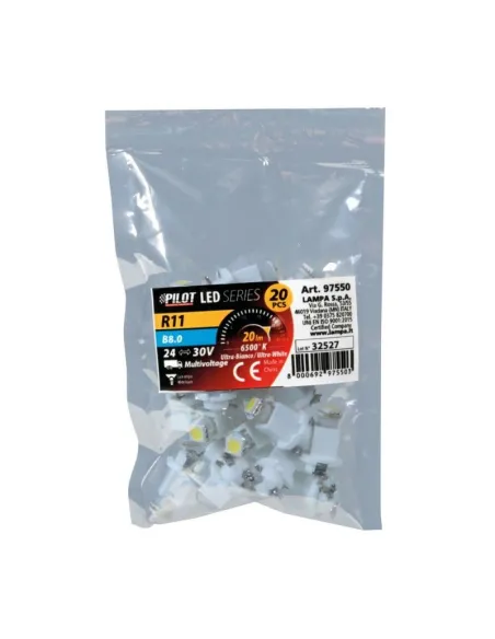 Luz Led 24/30V Led Smd R11  B8,0 Blanco ( 20 Unidades)