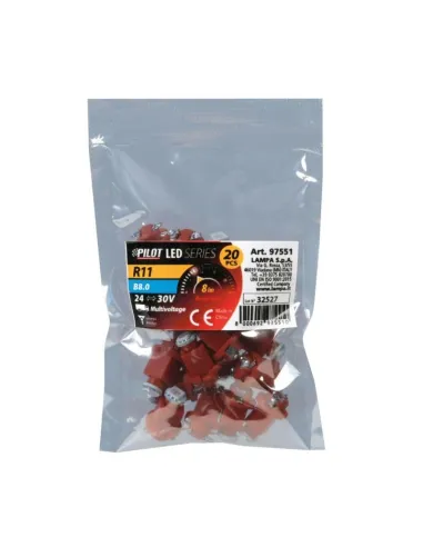 Luz Led 24/30V Led Smd R11  B8,0 Rojo ( 20...