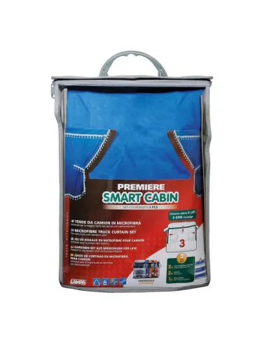 Cortinas De Microfibra Azul (2 Unidades)