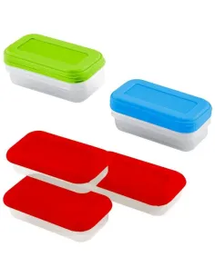 Fiambrera Hermetica 1L Colores Surtidos (2 Unidades)
