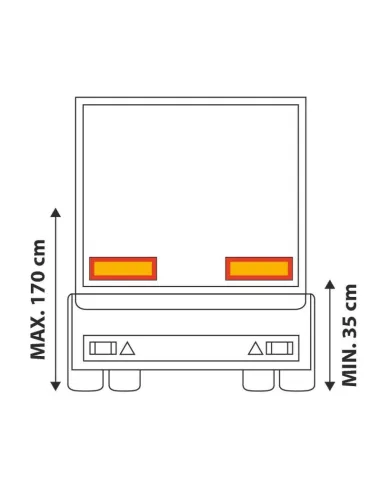 Paneles Catadioptricos Remolque ( 2 Unidades)