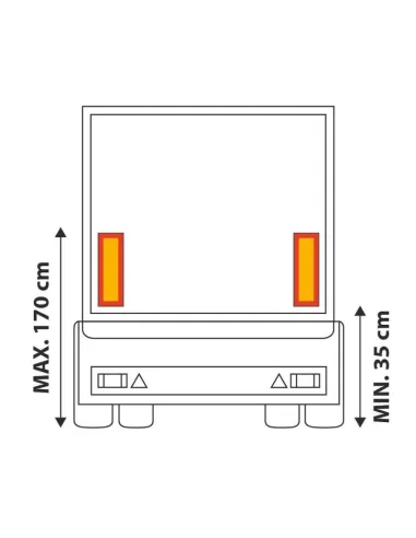 Paneles Catadioptricos Remolque ( 2 Unidades)