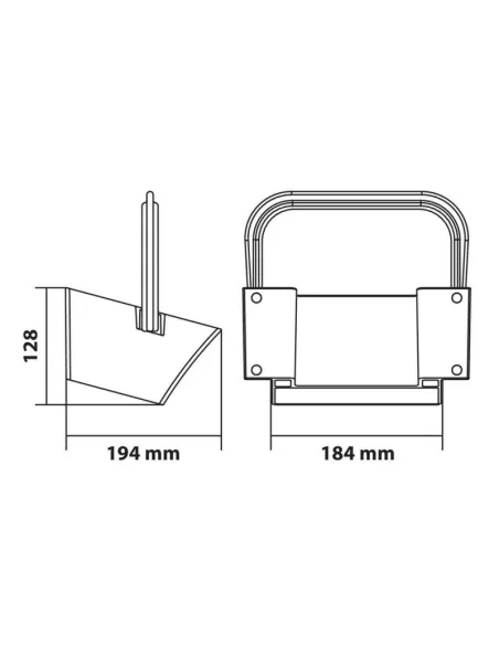 Soporte Para Calzo Para Ruedas De Plastico G46 (Pequeño)