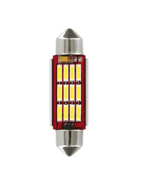 Lampara Mega Led Sv8,5-8 10-30V 12-12 Smd 12X41 Mm Doble Polaridad (1 Unidad)
