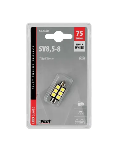 Lampara "Hyper-Led" 16X35Mm.6Smd(18Chips)