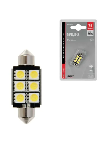 Lampara "Hyper-Led" 16X35Mm.6Smd(18Chips)