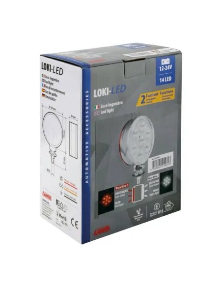 Luz De Galibo 14 Led 12/24V Doble Funcion Homologada Rojo/Blanco