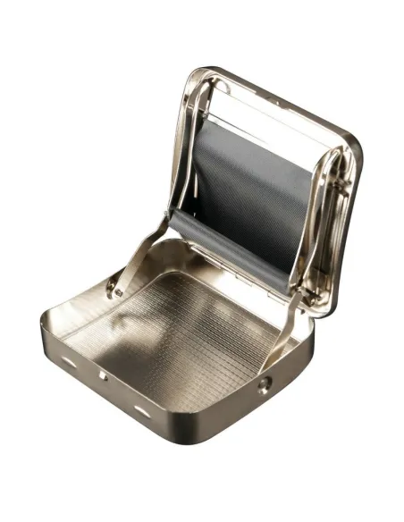 Caja Metálica + Enrollador De Cigarrillos