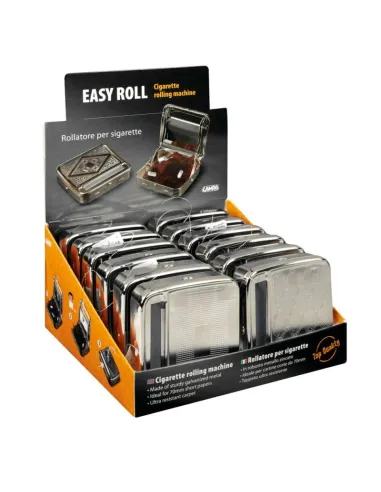 Caja Metálica + Enrollador De Cigarrillos