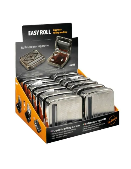 Caja Metálica + Enrollador De Cigarrillos