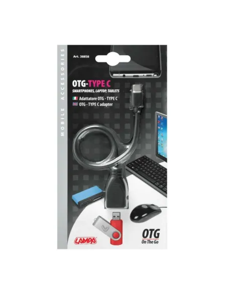 Cable Otg Usb Y Usb Tipo C 20 Cm