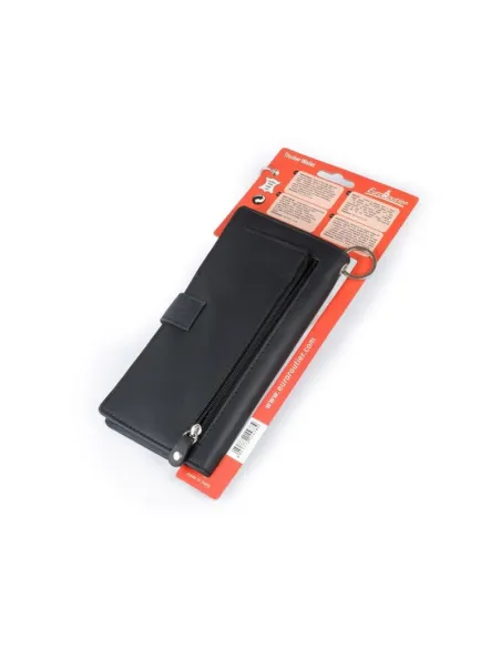 Cartera Larga Negra Con Cadena