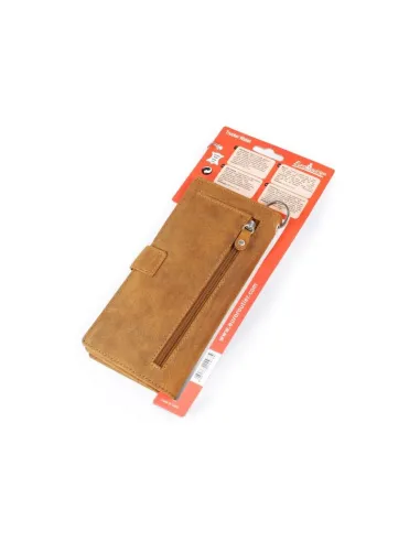 Cartera Larga Marron Con Cadena