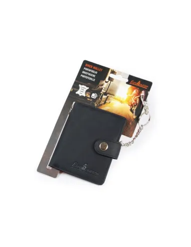 Cartera Corta Negra Con Cadena