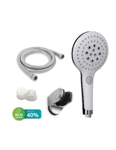Cromado 
Kit De Ducha Eco Ahorro: Alcachofa 129Mm 3