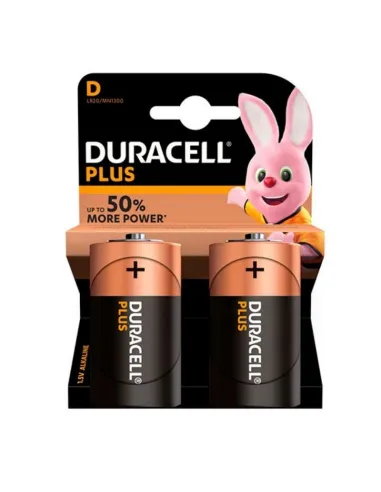 Pila Alcalina Lr-20 Duracell Plus Mn1300 2Uds