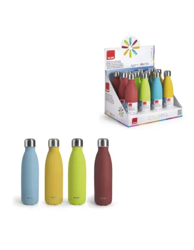 Botella Termo Ibili Doble Pared Colorful 500Ml