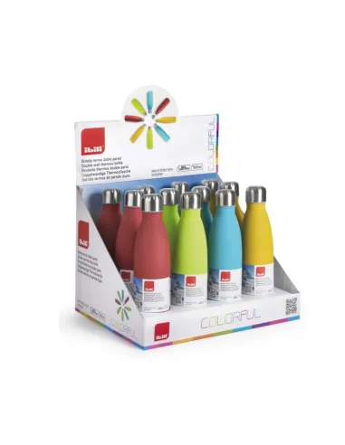 Botella Termo Ibili Doble Pared Colorful 500Ml