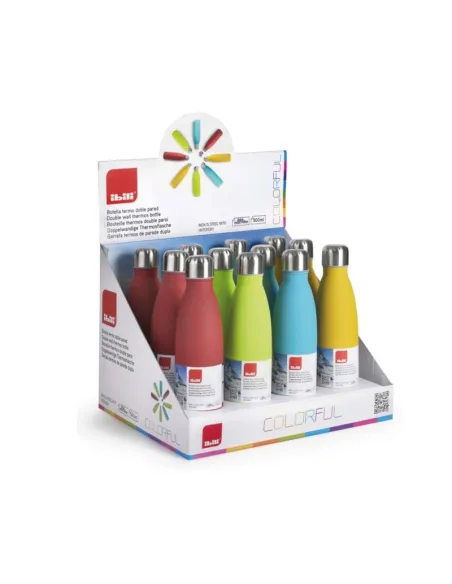 Botella Termo Ibili Doble Pared Colorful 500Ml