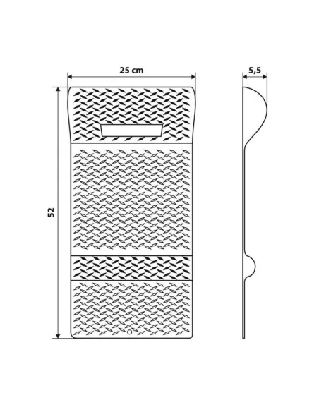 Tope Para Rueda De Coche Adhesivo Parking 52X25
