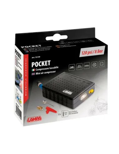 Compresor Portatil Con Linterna Led