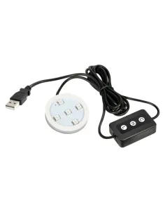 Base Luminosa Led Usb Para Ambientador Trucky 7 Colores...