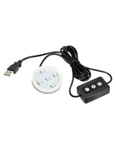 Base Luminosa Led Usb Para Ambientador Trucky 7 Colores Con Atenuador