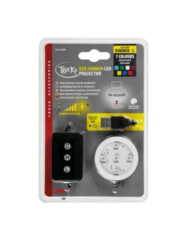 Base Luminosa Led Usb Para Ambientador Trucky 7...