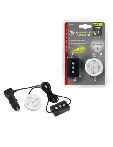 Base Luminosa Led Para Ambientador Trucky 12/24V 7 Colores Con Atenuador