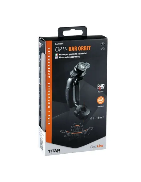 Fijacion Titan Opti-Line Para Espejos Y Travesaños Con Doble Agarre