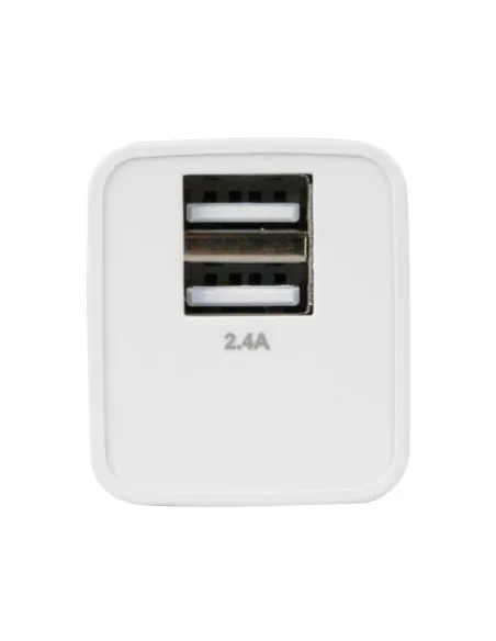 Cargador Linea Essential Con 2 Puertos Usb(A+A)-2400 Ma 12W 220/240