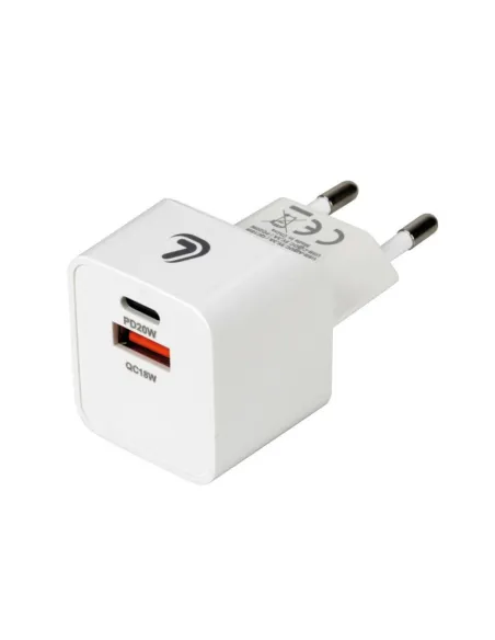 Cargador Linea Essential Con 2 Puertos Usb(A+C) 20W 220/240