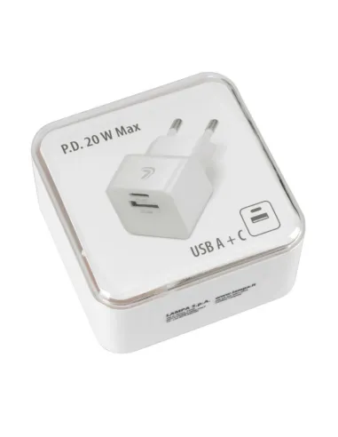 Cargador Linea Essential Con 2 Puertos Usb(A+C)...