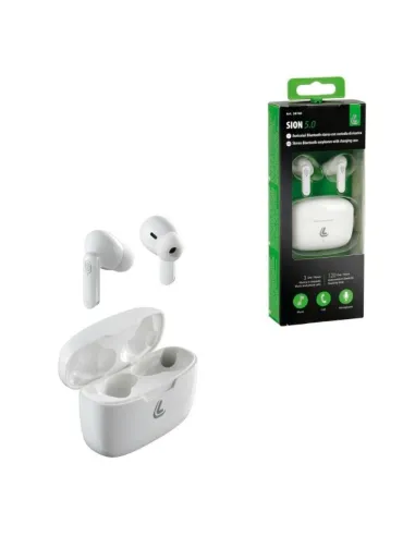 Auriculares Blancos Estereo Bluetooth Con Estuche De Carga